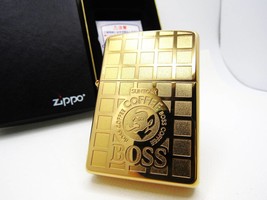 Suntory Boss Coffee Gold Boss Zippo 2003 MIB Rare - £143.08 GBP