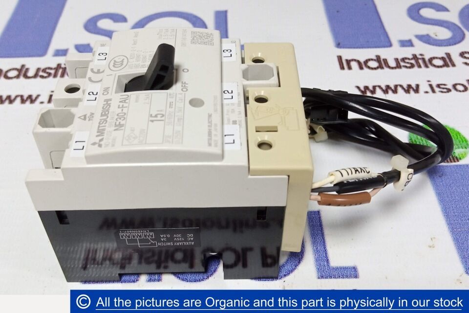 MITSUBISHI NF30-FAU No-Fuse Breaker 15A AC220V NF30FAU FAU Series Japan - $44.85