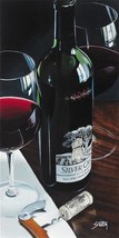 Thomas Stiltz Silky Silver Canvas Wine Napa Valley Wine Art - £234.47 GBP