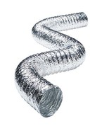 Deflecto Metallic Duct, Multi Layer, Super Flexible, 4&quot; x 25&#39;, Silver (F... - $39.75