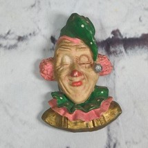 Sleeping Clown in Nightcap Resin Vintage Refrigerator  Fridge Magnet  - $11.88