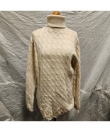 Neiman Marcus Women&#39;s White 100% Pure Cashmere Turtleneck Sweater, Size M - £389.37 GBP