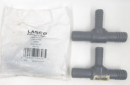 Poly Barb Reducing Tee 3/4&quot; x 3/4&quot; x 1/2&quot; Lasco Genova Water Pipe Lot of 3  - £7.07 GBP