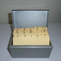 Weis Metal Index Card Recipe File Box Metal USA Vintage - £11.59 GBP