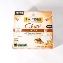 Keurig Twinnings 1706 London Chai Latte Tea x18 Pods New Sealed - $19.79