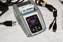 Zebra ZQ610 Direct Thermal Label Printer with A/C Adapter and Charged Ba... - $60.30