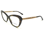 Dolce &amp; Gabbana Brille Rahmen DG3275-B 502 Schildplatt Gold Kristalle - $139.47