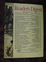 Reader&#39;s Digest December 1949 Billy Rose A. J. Cronin Max Eastman Paul De Kruif - £6.36 GBP