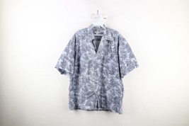 Vintage 90s Streetwear Mens Large Faded All Over Print Hawaiian Button Shirt - £27.21 GBP