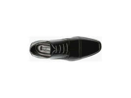 Stacy Adams Abbott Cap Toe Oxford Leather Shoes Black Comfortable 20159-001 image 5