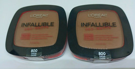 Lot of 2 L&#39;Oreal Paris Infallible Pro-Matte Powder- #800 Cocoa-0.31oz New! - £11.64 GBP