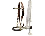 Western Horse Rawhide Core Bosal Hackamore Bitless Bridle Headstall Meca... - $68.80