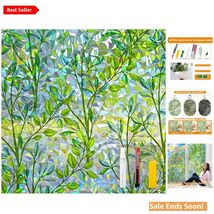 Easy Install Leaf Rainbow Privacy Film - 95% UV Protection, 23.6 x 78.7 in - $52.42