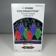 Gemmy Lightshow ColorMotion Multi-Color LED C9 Christmas Lights 24 - £29.59 GBP