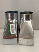 Lot of  2 Master Flow RB10X4X4 Univ. Reg. Box 10 in x 4 in Galvanized Steel - $21.88