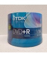 TDK DVD+R 50 pack 16x 4.7GB Spindle Model DVD+R New Sealed - $14.79