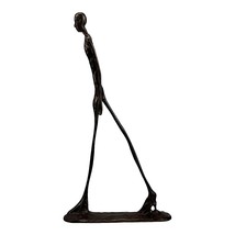 Walking Man Statue Sculpture by Giacometti Real Bronze Replica Vintage - $86.94