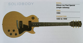 1955 Gibson Les Paul Special Cutaway Body Guitar Fridge Magnet 5.25&quot;x2.7... - $3.84