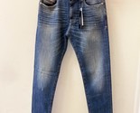 DIESEL Uomini Jeans Slim Fit D - Strukt Solido Blu Taglia 27W 32L 00SPW5... - $73.82
