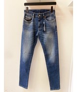 DIESEL Uomini Jeans Slim Fit D - Strukt Solido Blu Taglia 27W 32L 00SPW5... - £58.49 GBP