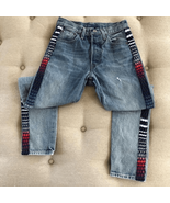 Levi’s Made and Crafted 501 High Rise Skinny Embroidered Jeans 24 - €77,24 EUR