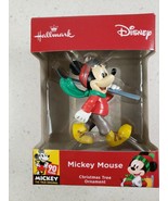 HALLMARK Mickey Mouse 90 Years Skiing Christmas Tree Disney Ornament NEW... - $12.71