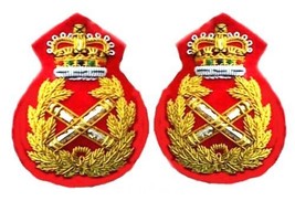 New UK British Army Field Marshal General Uniform Rank Badge QUEEN Crown Pair CP - £23.90 GBP