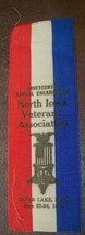 1906 NORTH IOWA VETERANS 19TH CIVIL WAR REUNION RIBBON CLEAR LAKE IA - $34.64
