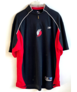 Vintage Reebok Portland Trail Blazers NBA Team Shooting Warm Up Shirt Me... - $940.28 MXN
