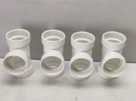 Lot of 4 Charlotte Schedule 40 PVC Sanitary Tee 2 x 2 x 2 Hub Dia. in. W... - $27.34