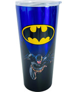 Batman 18761 Stainless Steel Tumber Travel Lidded Cup 22 oz 6&quot; H Blue - $490.07 MXN