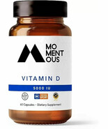 Momentous Vitamin D 5000 IU Capsule Dietary Supplement 12/2024 TWO BTLS ... - $19.01 CAD