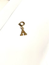 Gold Filled Initial A Letter Pendant Charm With Lock Clasp - £7.83 GBP