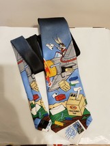 Looney Tunes 1997 Stamp Collection Neck Tie Bugs Bunny Delivers the Airmail - £5.73 GBP