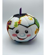 Fisher-Price Laugh &amp; Learn Singin&#39; Soccer Ball 8&quot; Baby Plush Toy 2013 Wo... - £7.04 GBP
