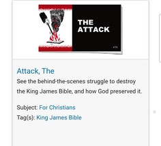 The Attack | Jack T Chick | Gospel Bible Track | King James Bible - £3.52 GBP