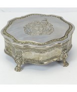 Dieuet Mondroit Jewelry Box Silver Plated Lion Claw Foot  6.25&quot; x 5.25&quot; ... - €14,36 EUR