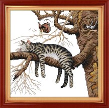 14ct Counted Cross Stitch Kit 11ct Stamped Embroidery Kit Needle Point T... - $12.99