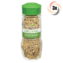 3x Shaker McCormick Gourmet Organic Rosemary Leaves Seasoning | GMO Free | .65oz - £19.11 GBP