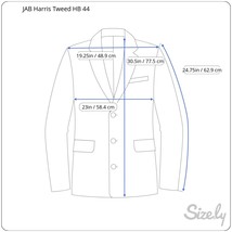 Vintage Jos A Bank Mens Harris Tweed Herringbone 3 Button Sport Coat Jacket 44R - £31.13 GBP