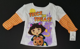 NWT Dora the Explorer Halloween Girls LS Shirt Size 12 Month Baby Infant... - $9.85