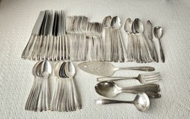 Harmony House by Wallace SERENADE 91 Pc Silverplate Flatware Set ~ Serve... - £62.29 GBP