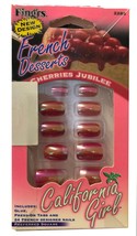 French Desserts Cherries Jubilee California Girl Press On Nails - £5.41 GBP