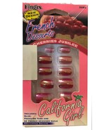 French Desserts Cherries Jubilee California Girl Press On Nails - $6.88