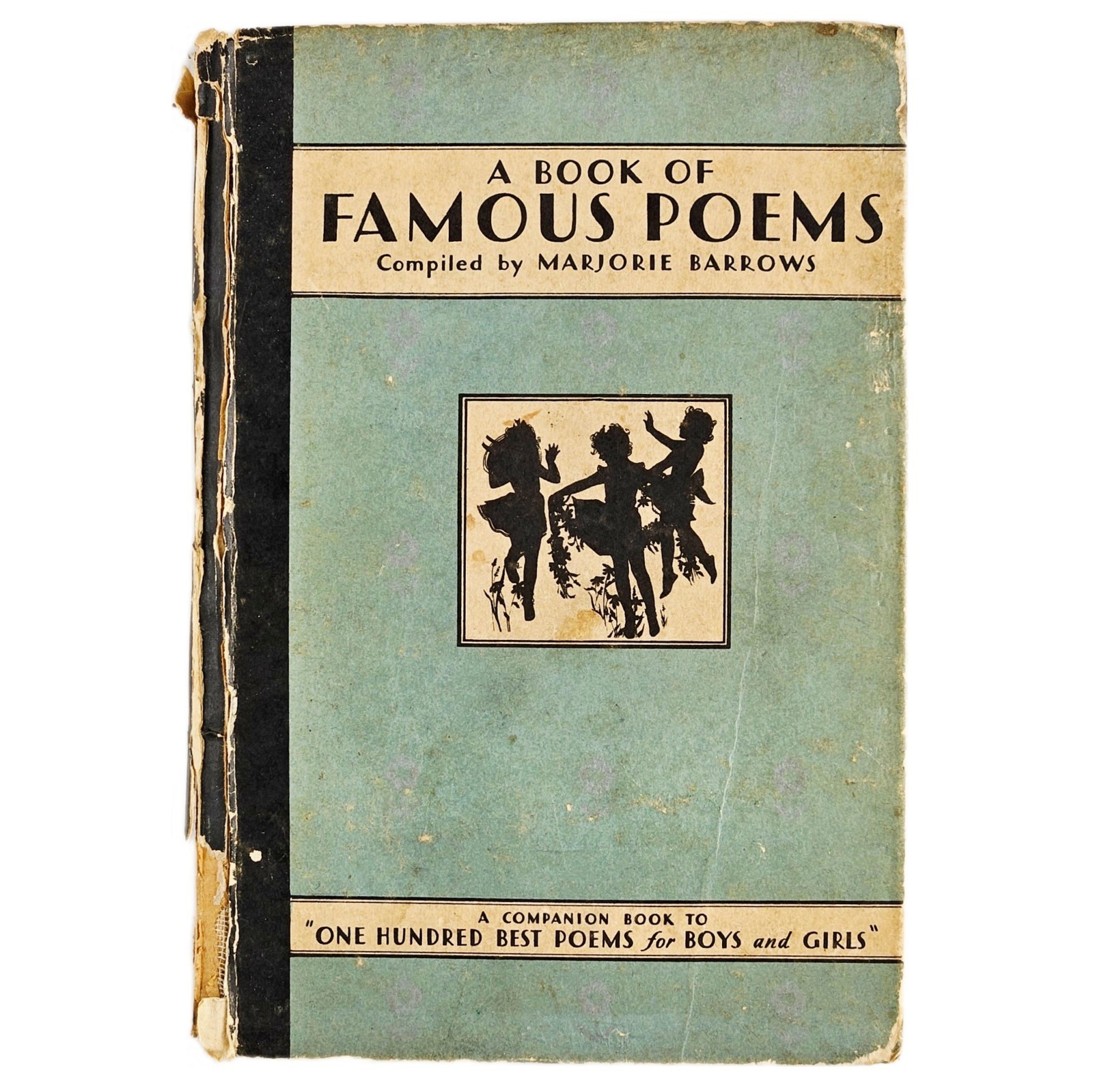 Famous Poems Complied by Marjorie Barrows 1931 Antique Book of Children&#39;... - $22.99