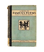 Famous Poems Complied by Marjorie Barrows 1931 Antique Book of Children&#39;... - $22.99