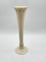 Lenox Bud Vase Tivoli Collection Porcelain Ivory Gold Trim 9” Tall - $8.86