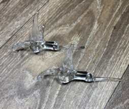 Crystal Hummingbird Set Figurine Decorations Taiwan - $22.47 CAD