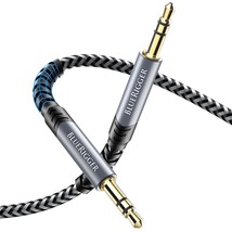 3.5Mm Stereo Audio Cable (15Ft, 24K Gold Plated Jack, Auxiliary Cable, Male To M - £14.64 GBP