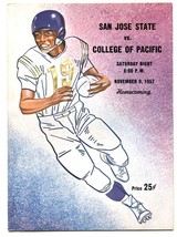 San Jose State vs. College of the Pacific Football Program 11/9/1957 - £53.43 GBP
